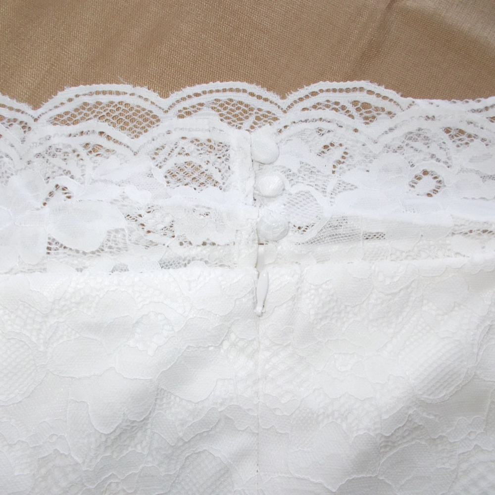 TORRID LACE OFF SHOULDER FIT & FLARE WEDDING DRESS - Picture 11 of 15